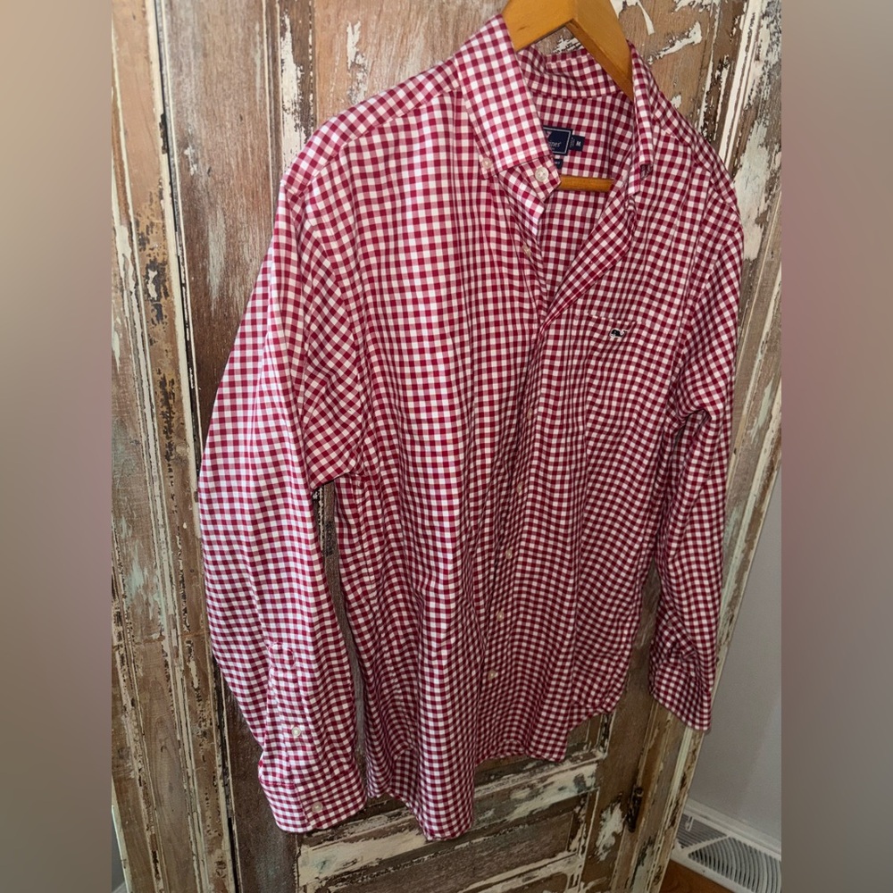 Vineyard Vines Medium Button Down. Gingham Casual… - image 4
